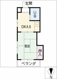 グリーンハイツ【1階】の間取り