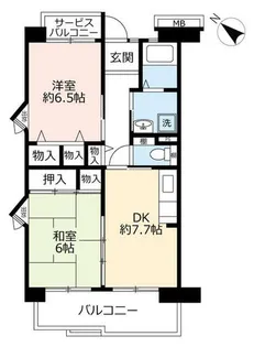 URアーバンラフレ鳴海【0010111号室】の間取り