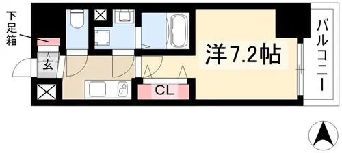 ワールドアイ名古屋城北【0904号室】の間取り