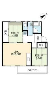 UR鈴蘭台第一【0020502号室】の間取り