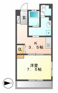 イナダマンション【204号室】の間取り