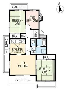 UR奈良青山【0170202号室】の間取り