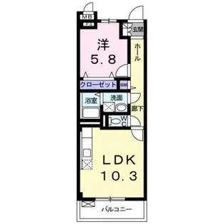 大阪府堺市北区長曽根町【マンション】の間取り