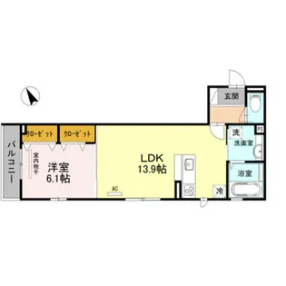 シンセリティ石津 A棟【3階】の間取り