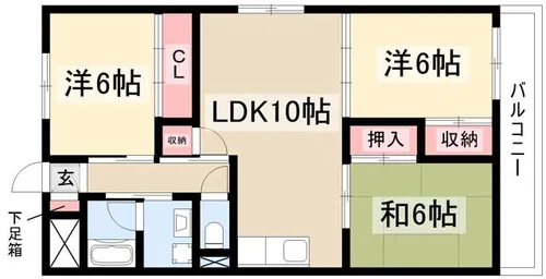 グランド三栄【3階】の間取り