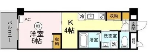 シーガルマンション2【6階】の間取り