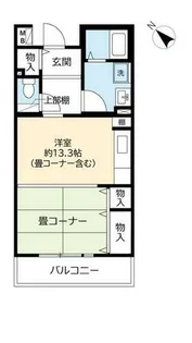 URルネシティ深江本町【0000302号室】の間取り