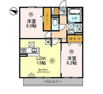 ラ・ファビュラス【2階】の間取り