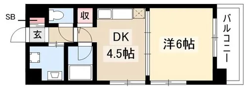 新栄アーバンハイツ【0403号室】の間取り