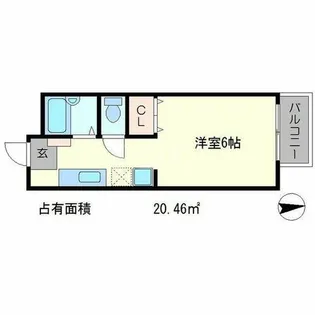 ニーロッソ【2階】の間取り