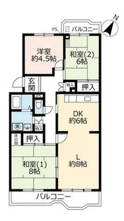 UR名谷公園前【3670505号室】の間取り