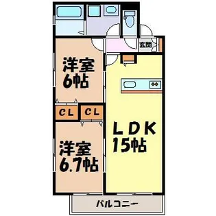 PLUTO OZONE【1階】の間取り