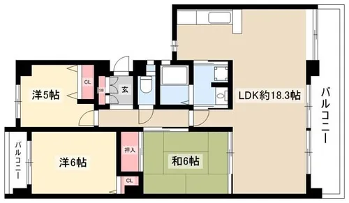 グラヂオーソ【3階】の間取り