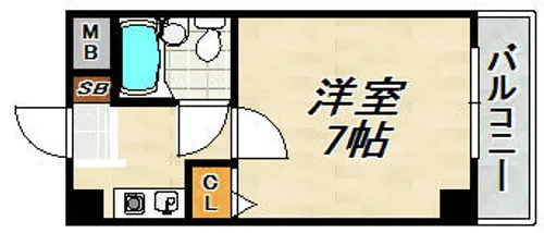 リベラルハウス【5階】の間取り