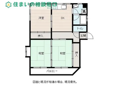 愛知県岡崎市東大友町字西浦【マンション】の間取り