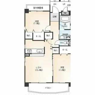 ステージ覚王山【2階】の間取り