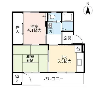 UR徳力【0900206号室】の間取り