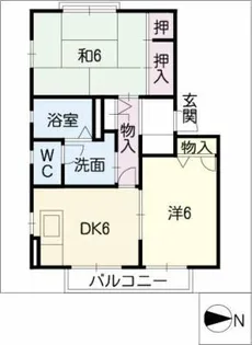 シャローム大森【2階】の間取り