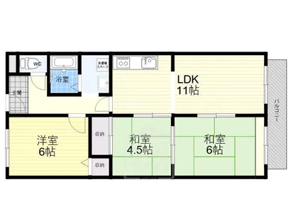 久我ハイツ【2階】の間取り