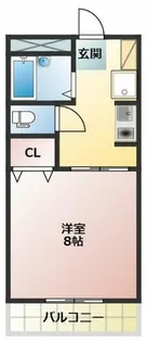 ベルメゾン・ローズ【1階】の間取り