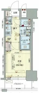 プレサンス福島ニューゲート【10階】の間取り