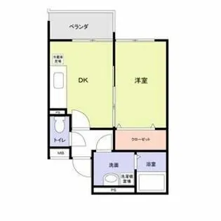 プレミアムスイート狭山駅前【2階】の間取り