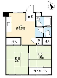 UR藤ヶ丘【0020506号室】の間取り