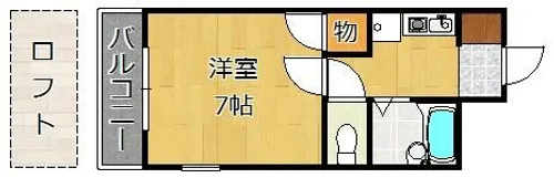 クレスト黒崎【303号室】の間取り