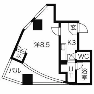 パックス荒畑 2【3階】の間取り