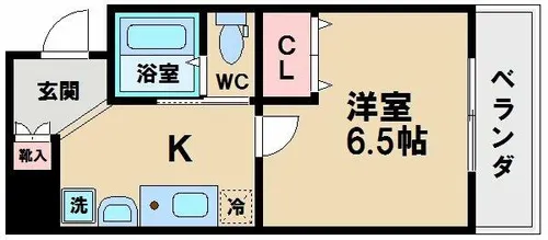 SWISS天王寺Ⅱ【5階】の間取り