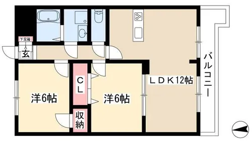グランドメゾン新池【2階】の間取り