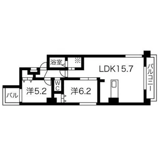 フレックス円山【6階】の間取り