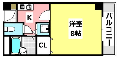 メゾン・ド・ヴィレ茨木【5階】の間取り