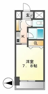 AXIS桜通内山【405号室】の間取り