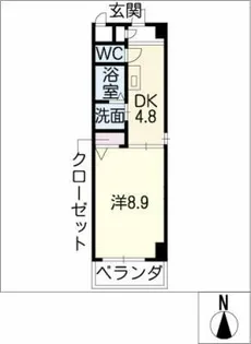キャトルセゾン【1階】の間取り