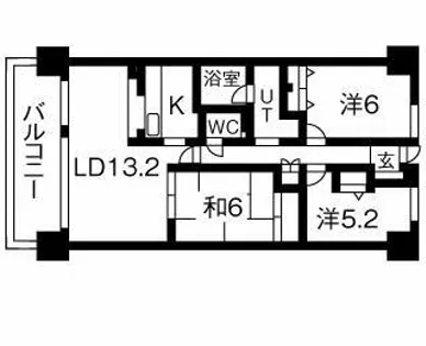 井清寿マンション【5階】の間取り