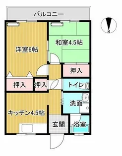 溝口アパート【303号室】の間取り