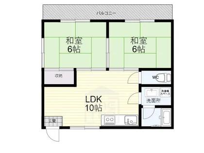 シャトーかわもと【3階】の間取り