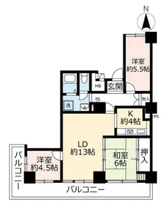 URアーバニア千代田【0001508号室】の間取り