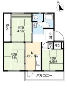 UR豊明【0330403号室】の間取り