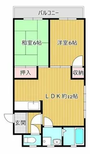 ハイツ岡沢【303号室】の間取り