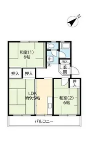UR南花台【0200204号室】の間取り