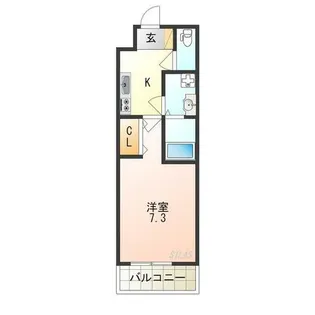 アッシュメゾン北加賀屋【1階】の間取り