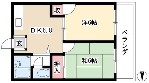 青杏ビル(せいきょう)【3階】の間取り