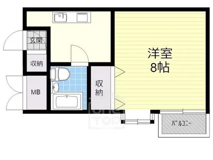 サカエハイツ【4階】の間取り