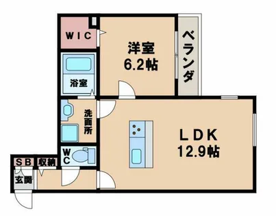 シャーメゾンコモドエスパシオ【2階】の間取り