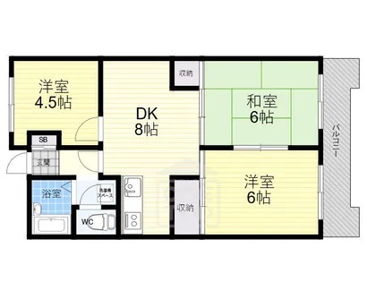 3DKの間取り画像