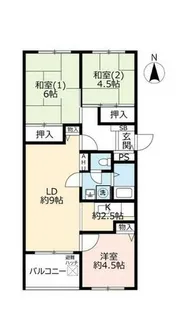 UR芦屋浜【0020431号室】の間取り