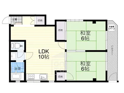 三井マンション【1階】の間取り