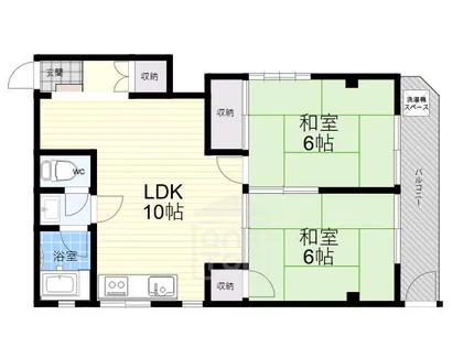 三井マンション【1階】の間取り